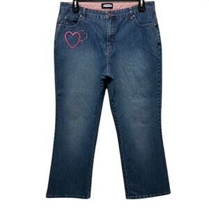 L.A. BLUES Jeans Womens Size 18 Vintage Y2K High Waist Heart Design